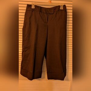 LOFT Dark Brown Cropped Pants
